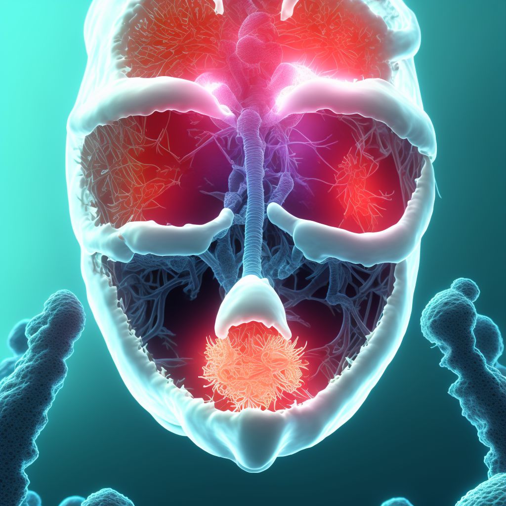 Unspecified complication following an ectopic and molar pregnancy digital illustration