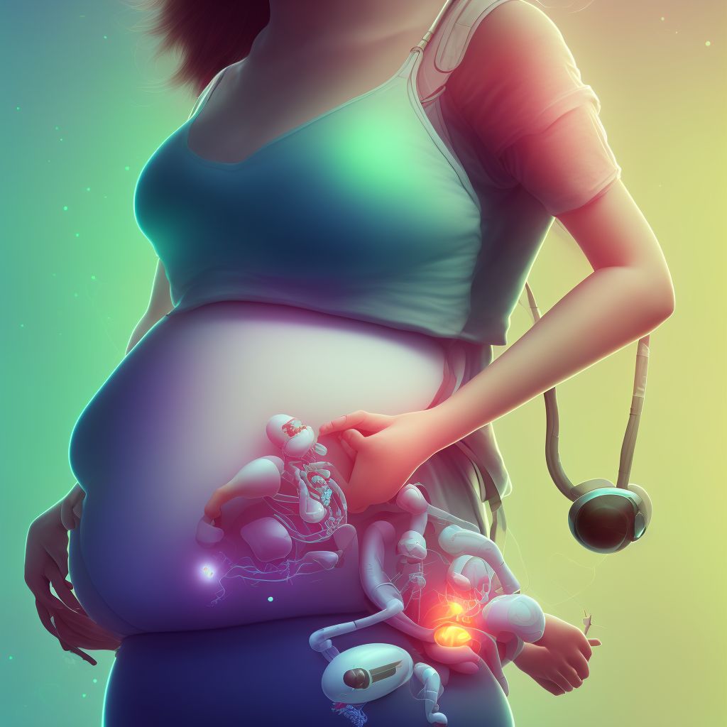 Supervision of pregnancy with insufficient antenatal care, unspecified trimester digital illustration