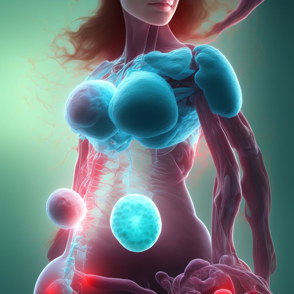 Abnormal hematological finding on antenatal screening of mother digital illustration