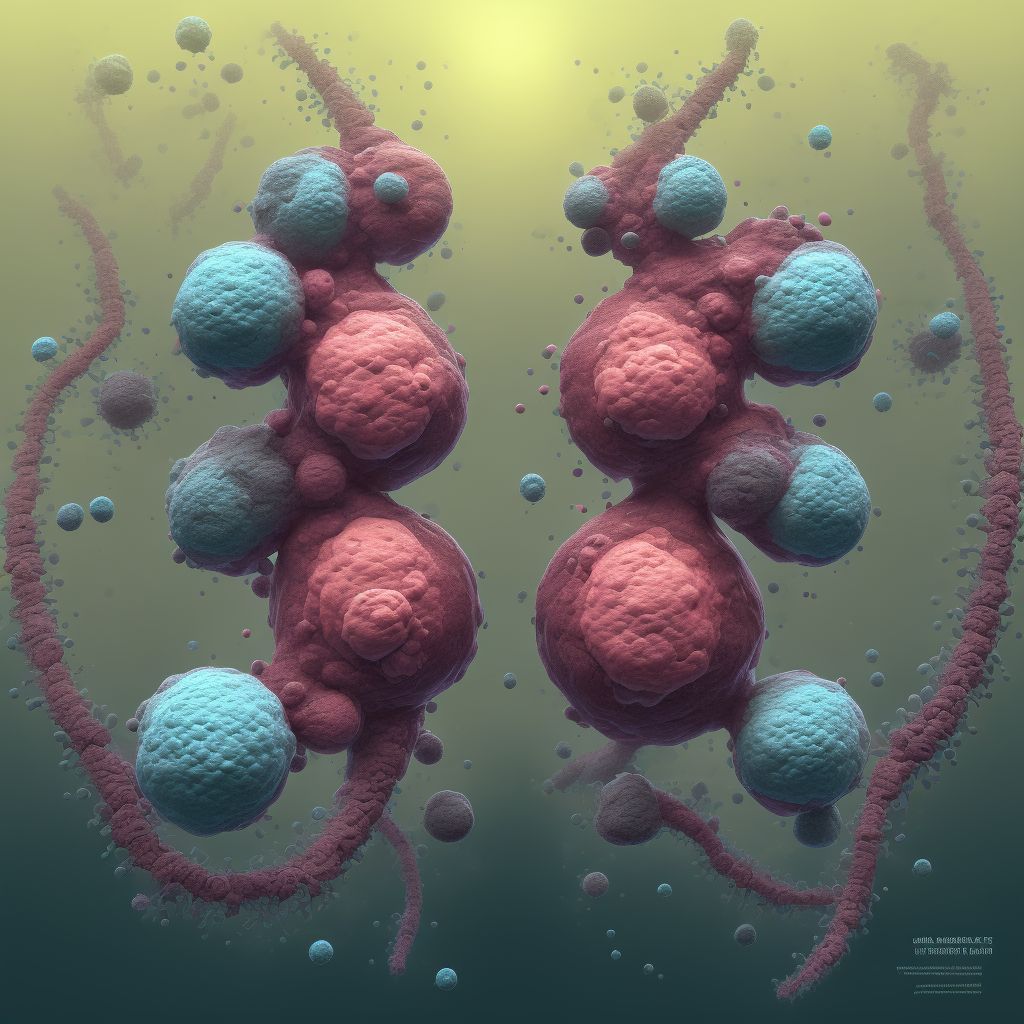 Twin pregnancy, monochorionic/monoamniotic, unspecified trimester digital illustration