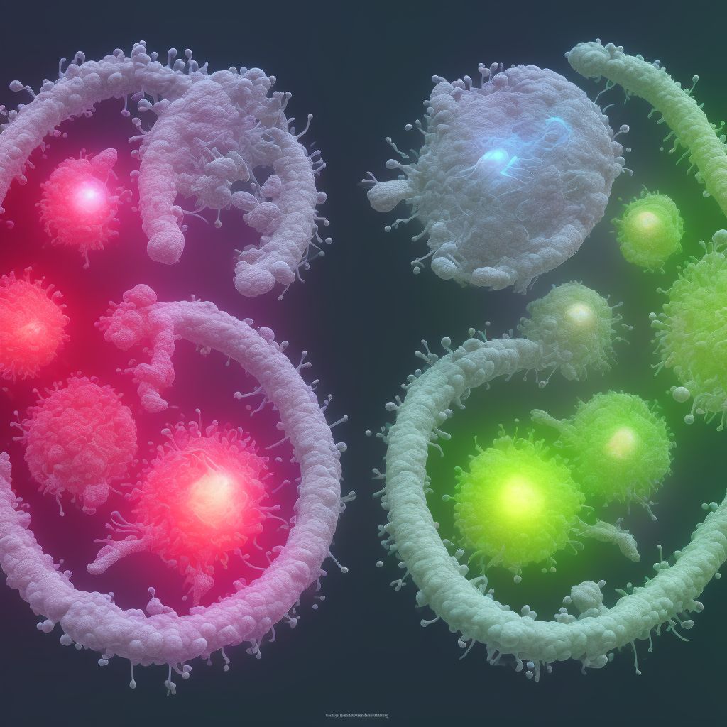 Twin pregnancy, monochorionic/diamniotic, unspecified trimester digital illustration