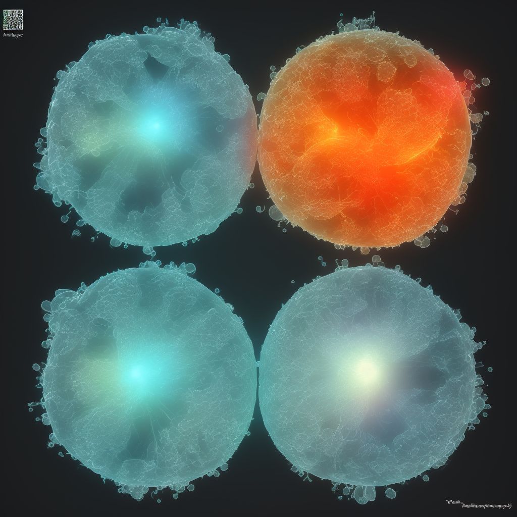 Twin pregnancy, dichorionic/diamniotic, first trimester digital illustration