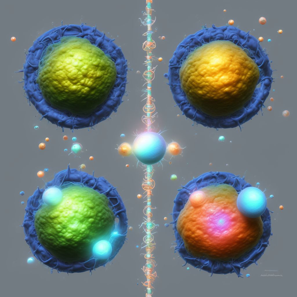 Twin pregnancy, dichorionic/diamniotic, second trimester digital illustration