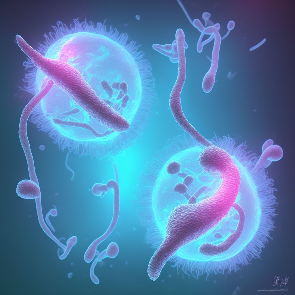 Twin pregnancy, unable to determine number of placenta and number of amniotic sacs, first trimester digital illustration