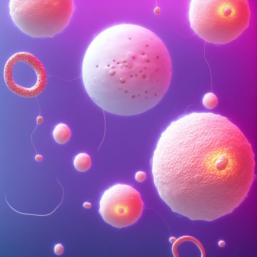 Triplet pregnancy, unspecified number of placenta and unspecified number of amniotic sacs, second trimester digital illustration