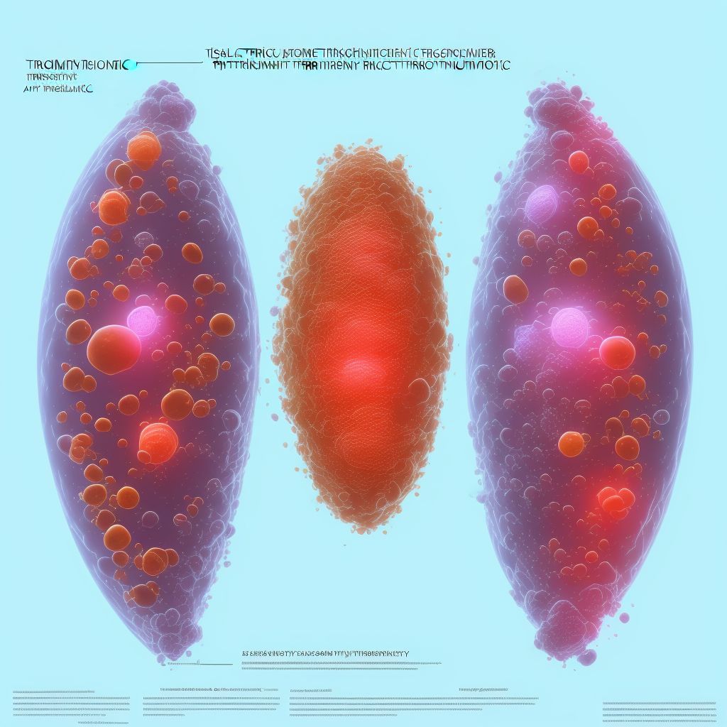 Triplet pregnancy, trichorionic/triamniotic, first trimester digital illustration