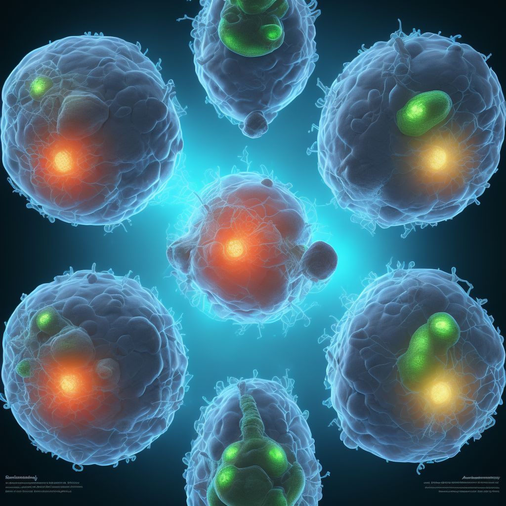 Quadruplet pregnancy, quadrachorionic/quadra-amniotic, first trimester digital illustration