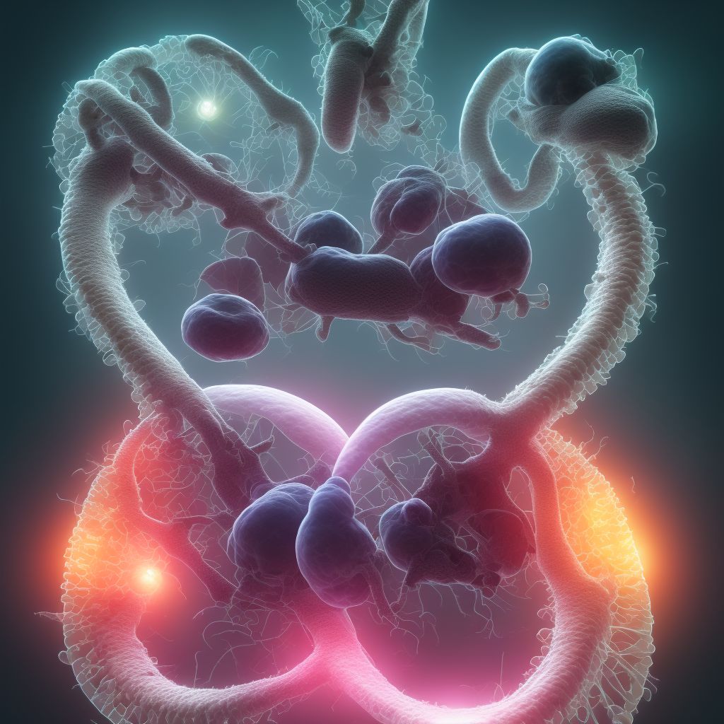 Maternal care for prolapse of gravid uterus, second trimester digital illustration