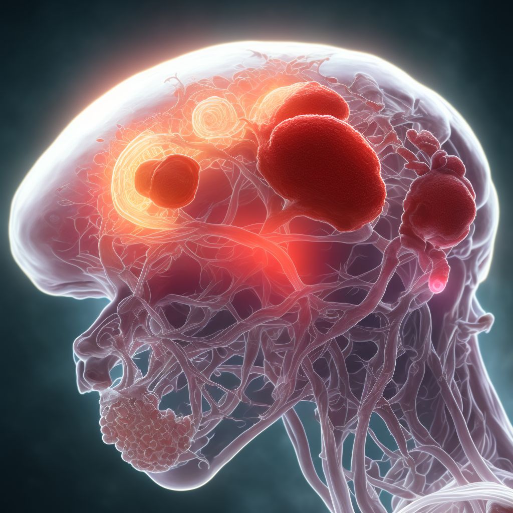 Maternal care for (suspected) central nervous system malformation or damage in fetus, agenesis of the corpus callosum, fetus 1 digital illustration