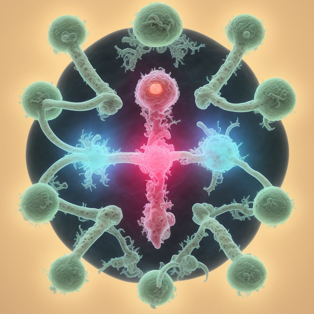 Maternal care for (suspected) central nervous system malformation or damage in fetus, agenesis of the corpus callosum, fetus 4 digital illustration