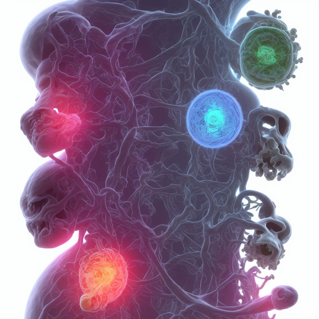 Maternal care for (suspected) central nervous system malformation or damage in fetus, agenesis of the corpus callosum, other fetus digital illustration