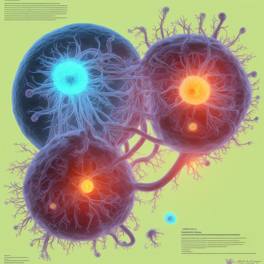 Maternal care for (suspected) central nervous system malformation or damage in fetus, choroid plexus cysts, fetus 4 digital illustration