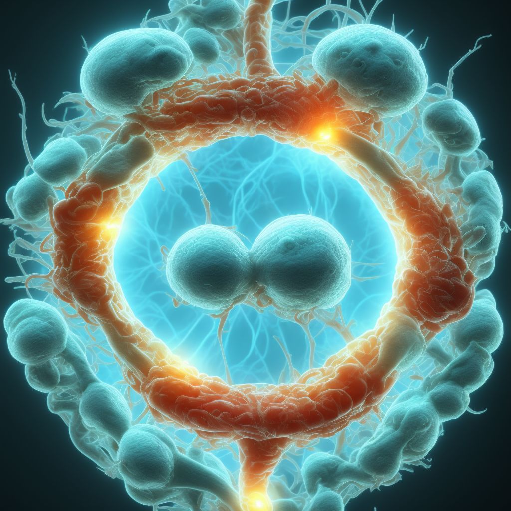 Maternal care for (suspected) central nervous system malformation or damage in fetus, choroid plexus cysts, other fetus digital illustration