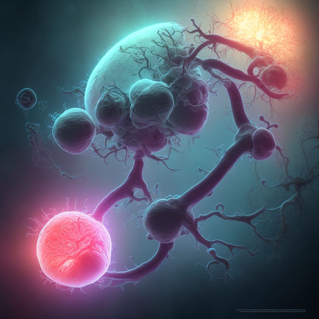 Maternal care for (suspected) central nervous system malformation or damage in fetus, encephalocele, fetus 3 digital illustration