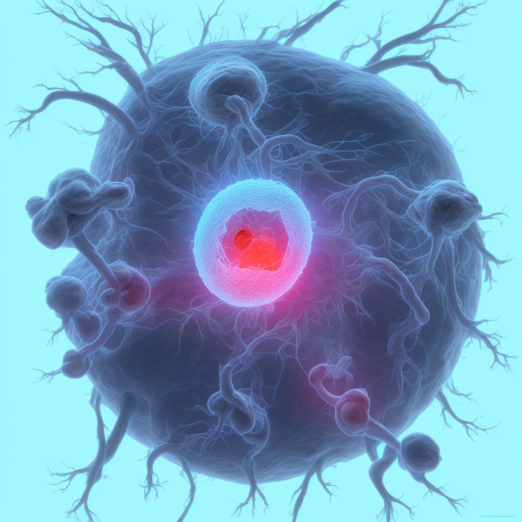 Maternal care for (suspected) central nervous system malformation or damage in fetus, holoprosencephaly, fetus 4 digital illustration