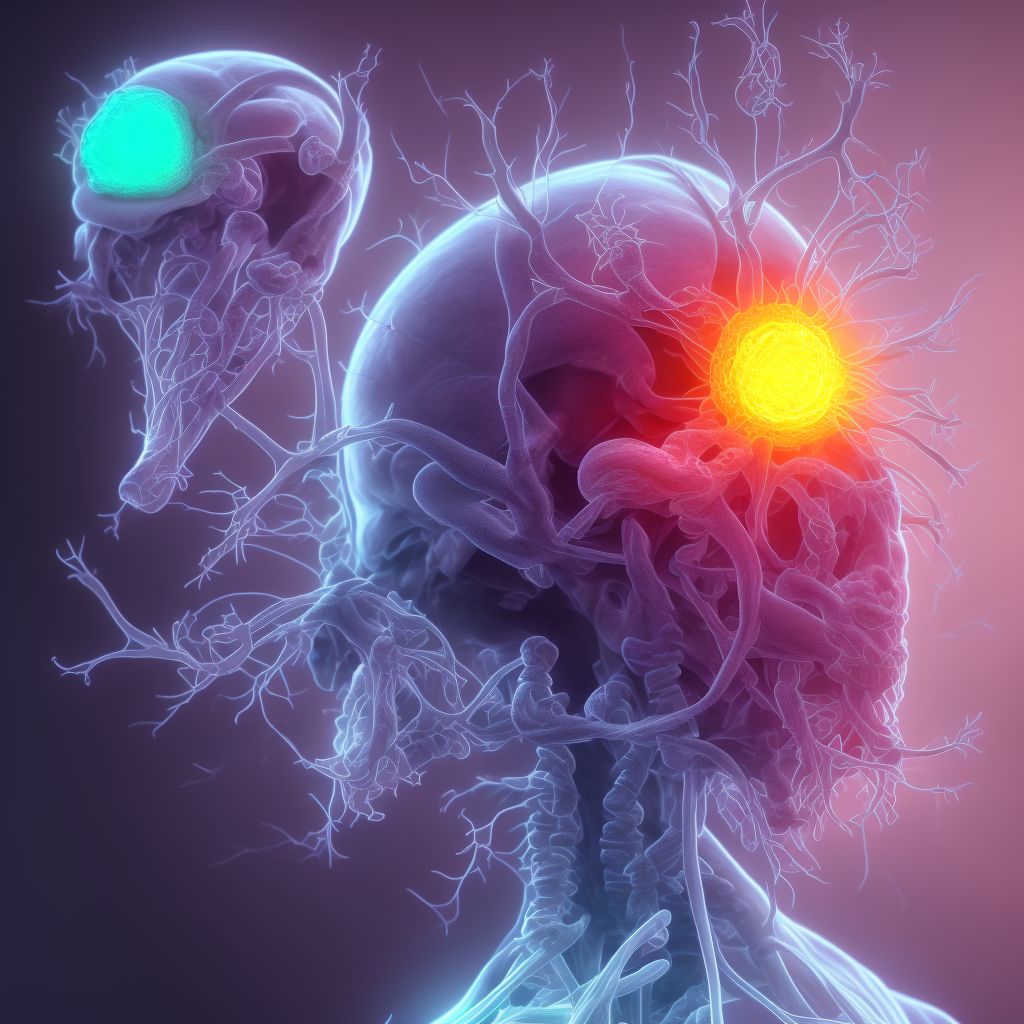 Maternal care for (suspected) central nervous system malformation or damage in fetus, microcephaly, fetus 1 digital illustration