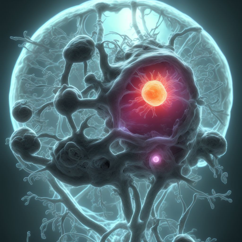 Maternal care for (suspected) central nervous system malformation or damage in fetus, spina bifida, other fetus digital illustration