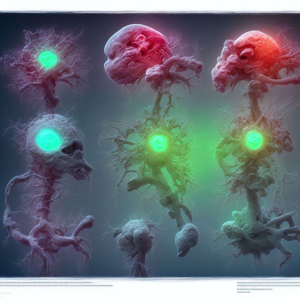 Maternal care for (suspected) other central nervous system malformation or damage in fetus, fetus 1 digital illustration