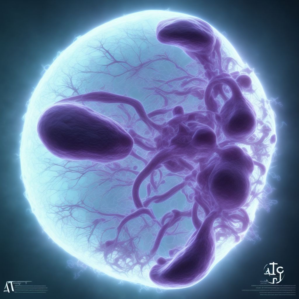 Maternal care for (suspected) other central nervous system malformation or damage in fetus, other fetus digital illustration