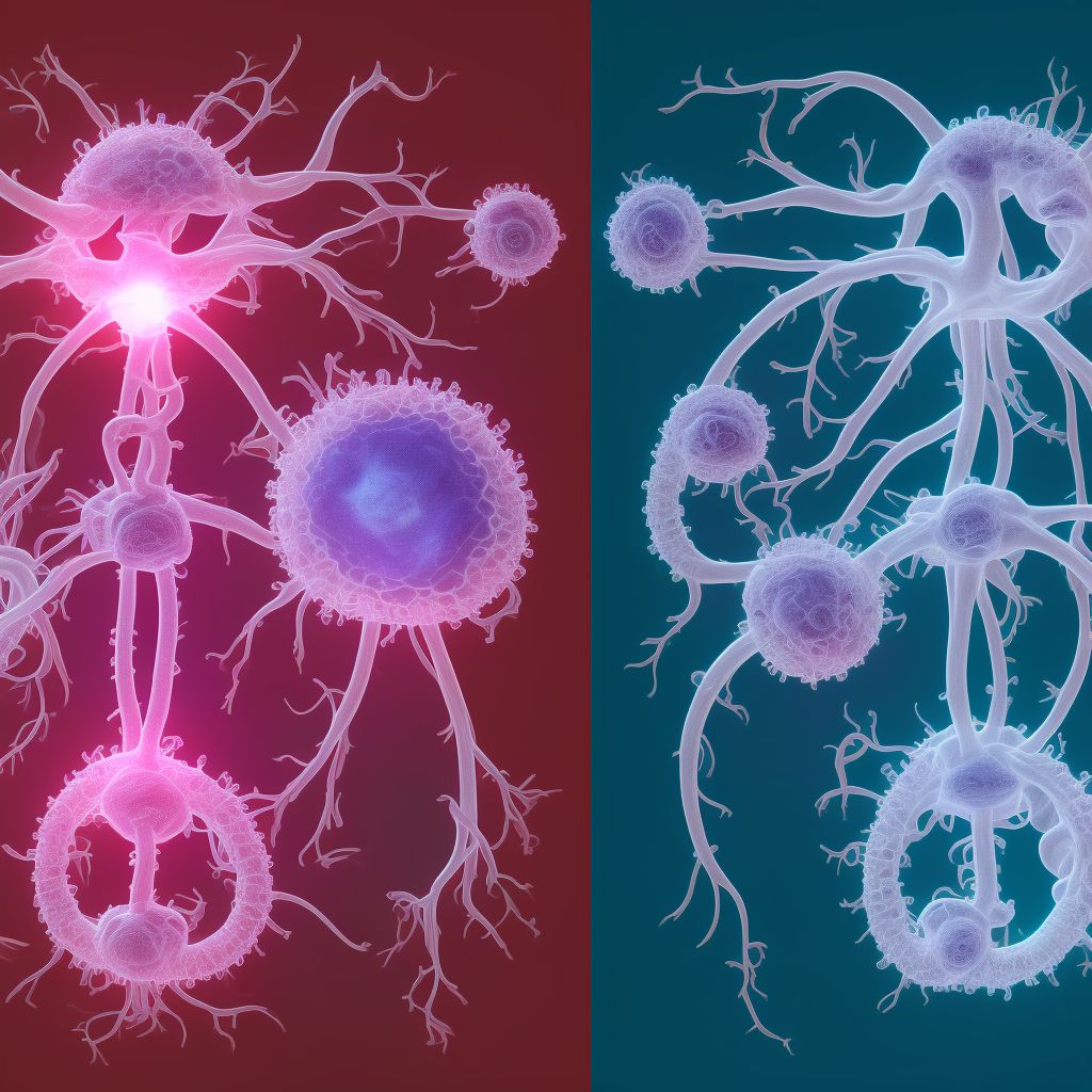 Maternal care for (suspected) central nervous system malformation in fetus, fetus 4 digital illustration