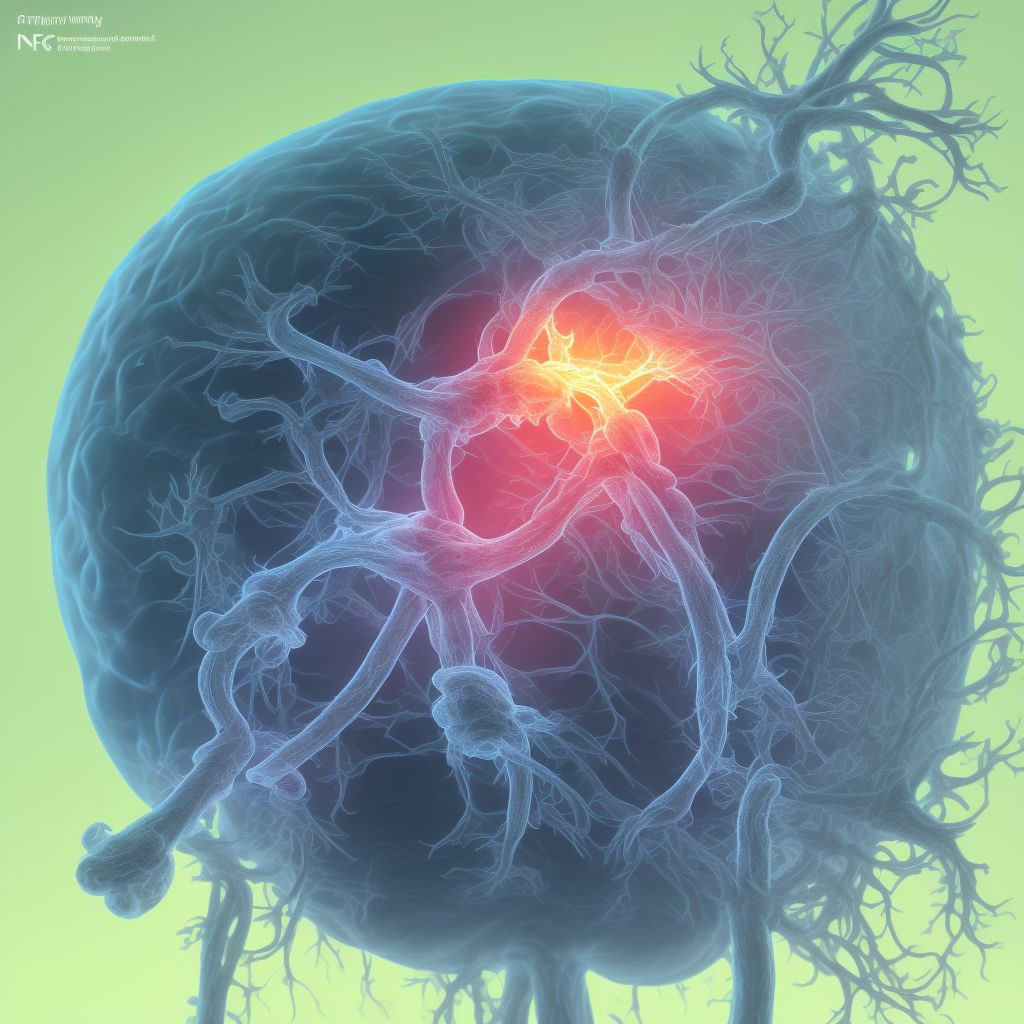 Maternal care for (suspected) central nervous system malformation in fetus, fetus 5 digital illustration