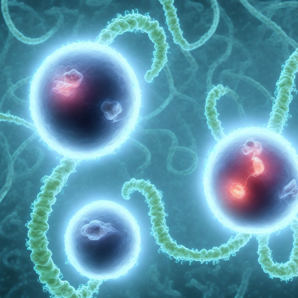 Maternal care for (suspected) chromosomal abnormality in fetus, unspecified, other fetus digital illustration