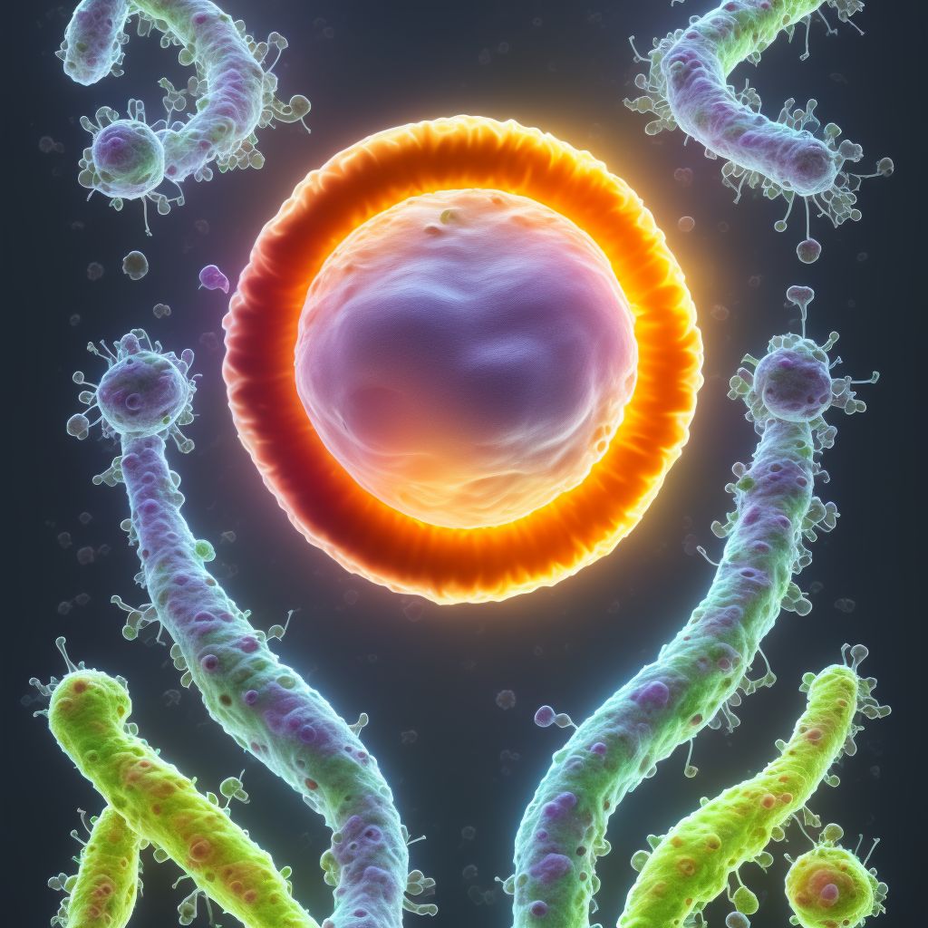 Maternal care for (suspected) chromosomal abnormality in fetus, Trisomy 18, fetus 1 digital illustration