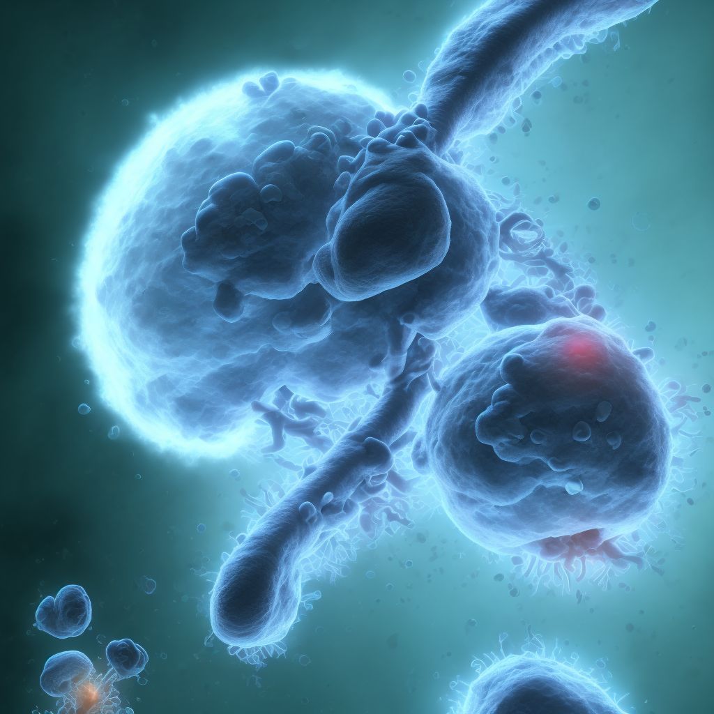 Maternal care for (suspected) chromosomal abnormality in fetus, sex chromosome abnormality, fetus 3 digital illustration