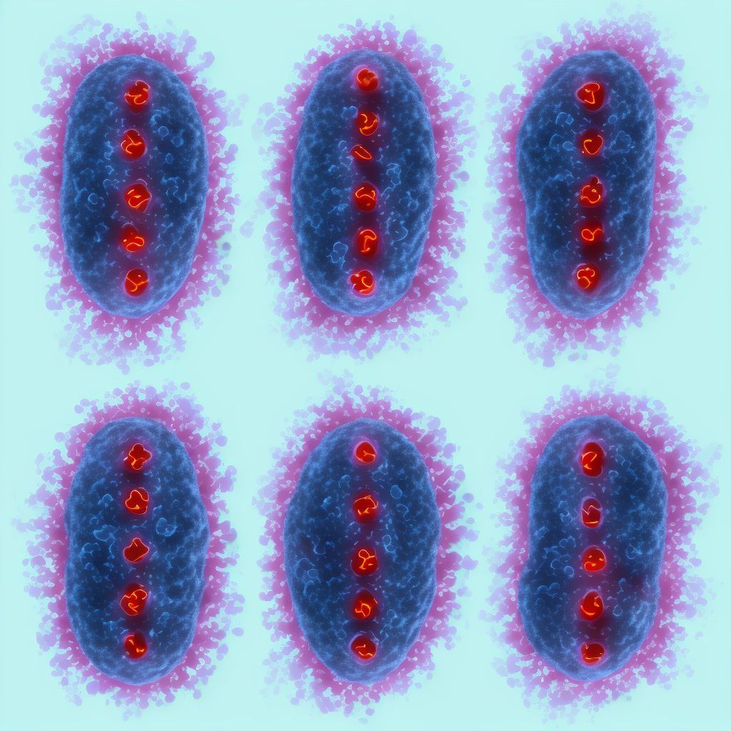 Maternal care for (suspected) chromosomal abnormality in fetus, other chromosomal abnormality, fetus 4 digital illustration