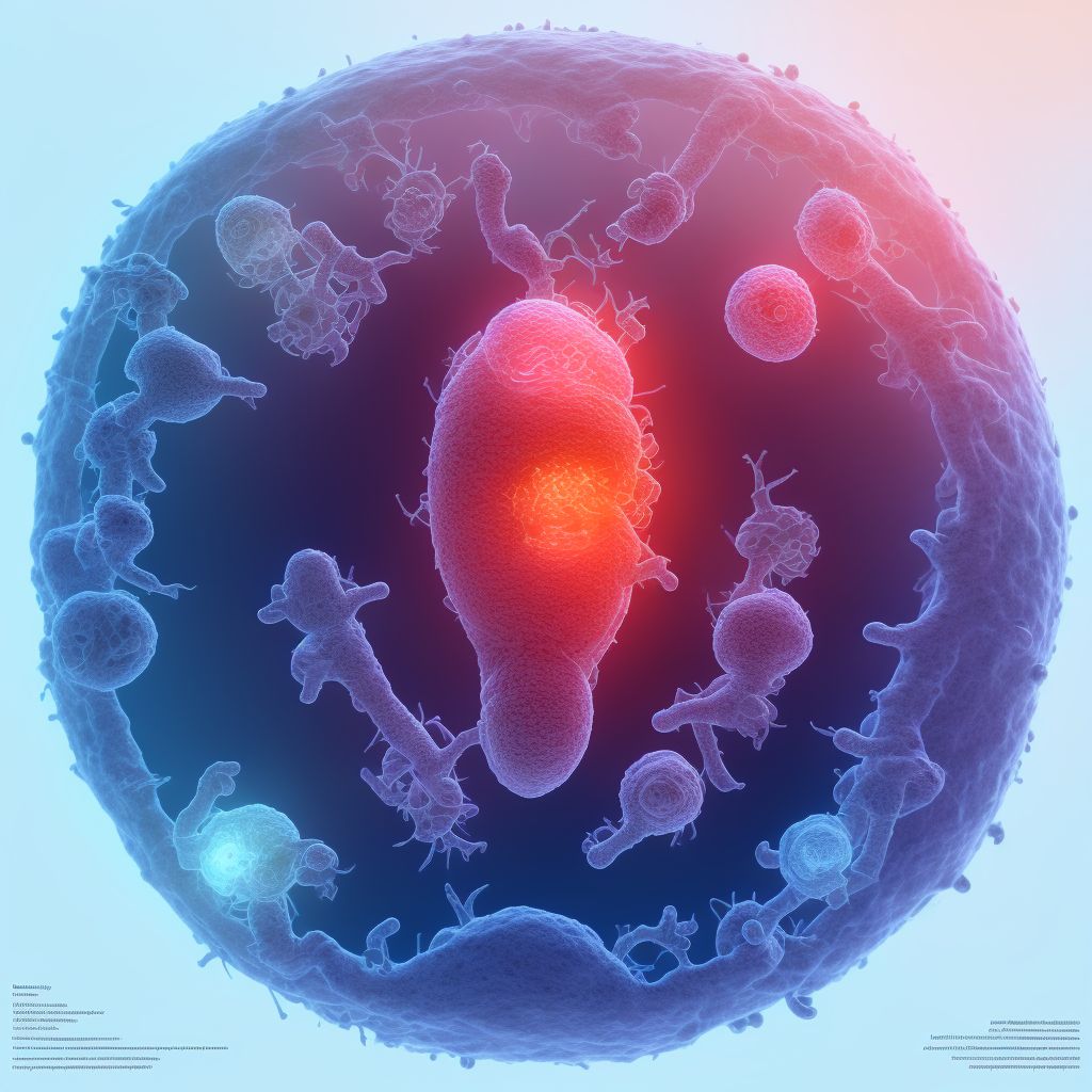 Maternal care for other (suspected) fetal abnormality and damage, fetal gastrointestinal anomalies, fetus 5 digital illustration