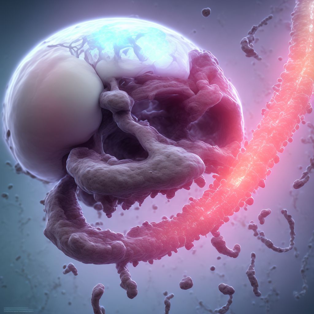 Maternal care for other (suspected) fetal abnormality and damage, fetal genitourinary anomalies, fetus 1 digital illustration