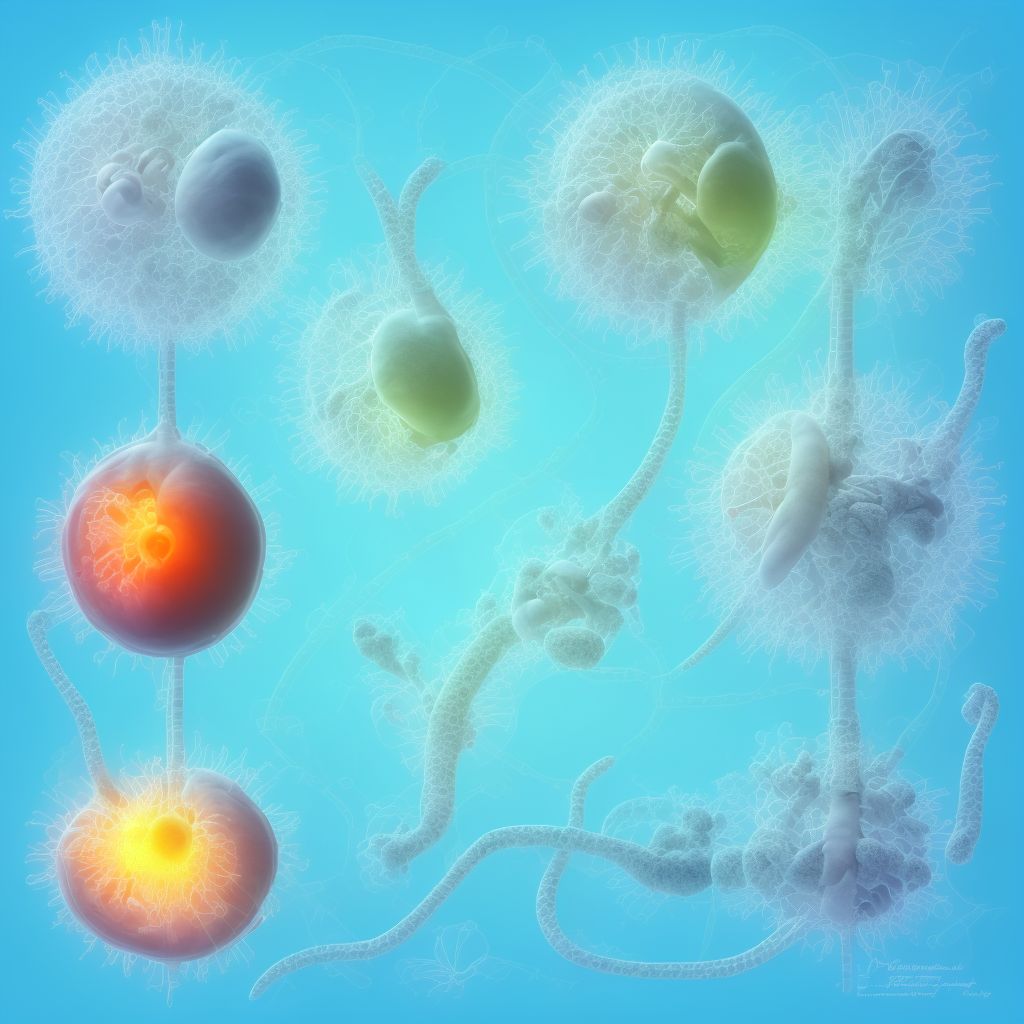 Maternal care for abnormalities of the fetal heart rate or rhythm, first trimester, other fetus digital illustration