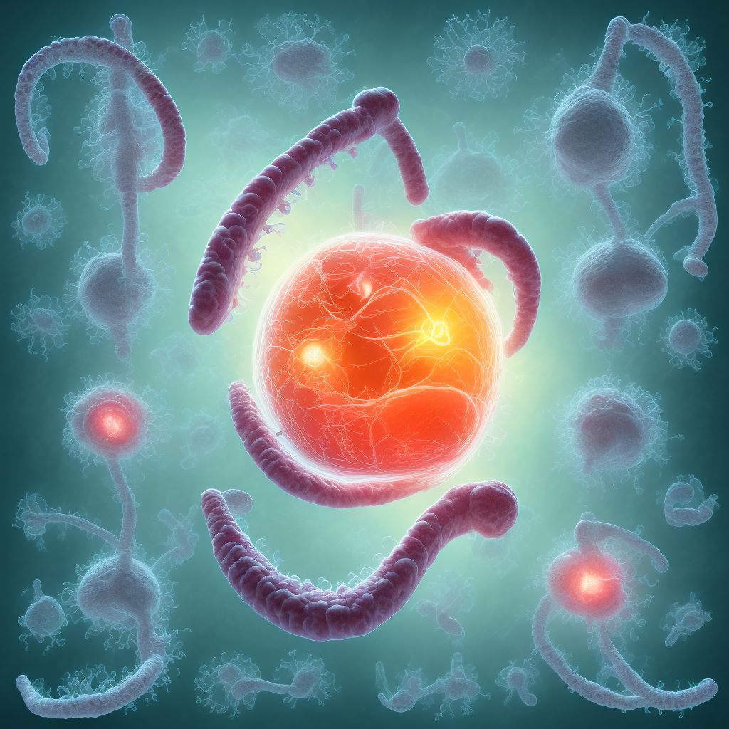 Maternal care for abnormalities of the fetal heart rate or rhythm, third trimester, fetus 3 digital illustration