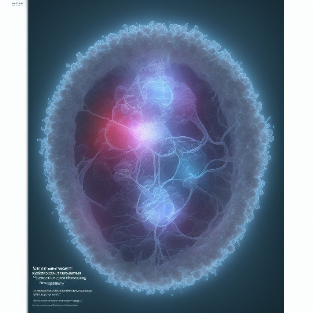 Maternal care for fetal problem, unspecified, first trimester, fetus 5 digital illustration