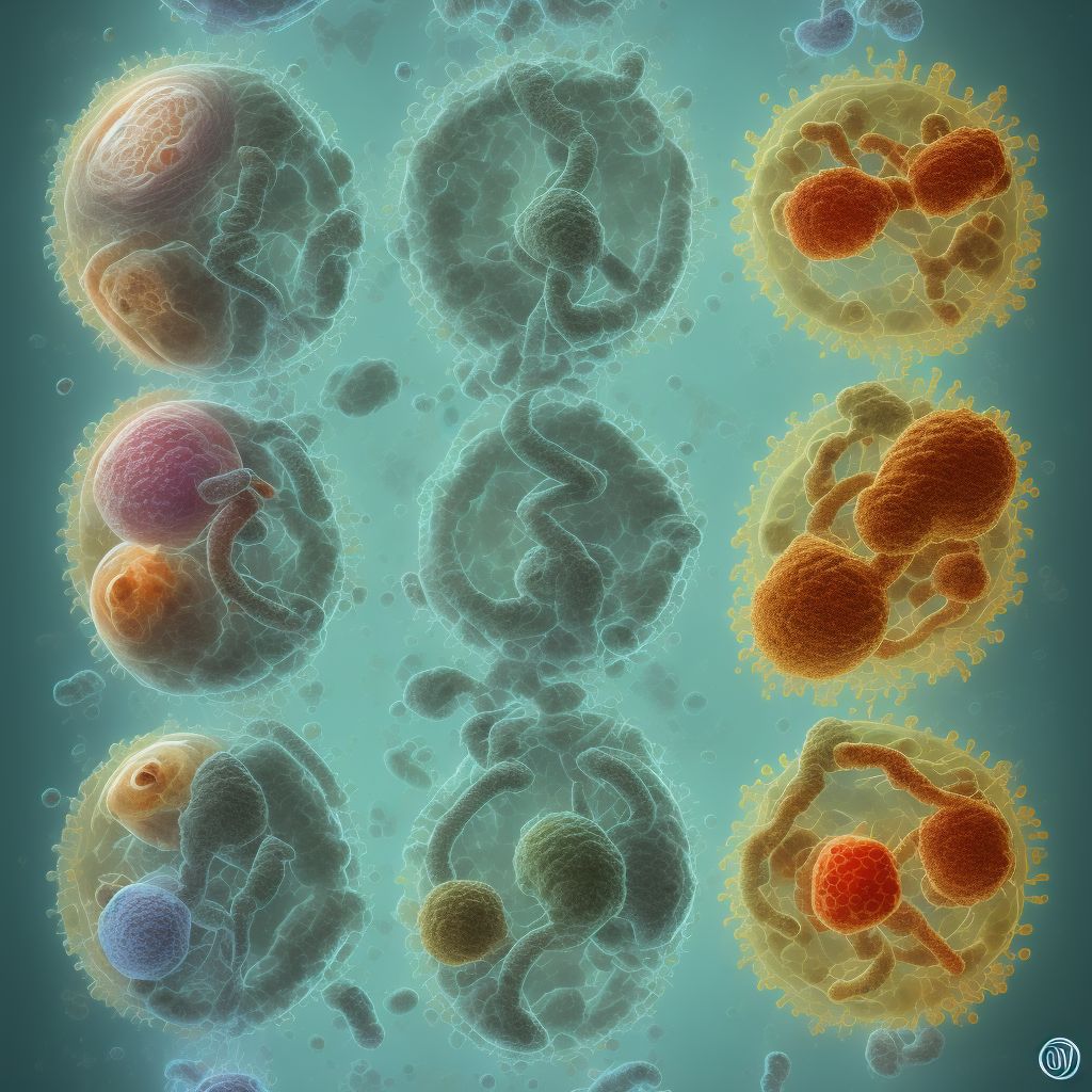 Oligohydramnios, first trimester, fetus 2 digital illustration