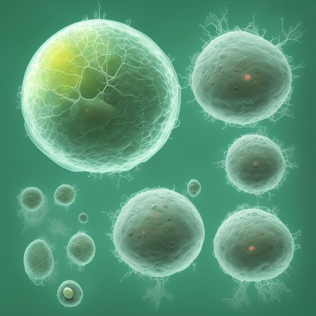 Infection of amniotic sac and membranes, unspecified, first trimester, fetus 1 digital illustration