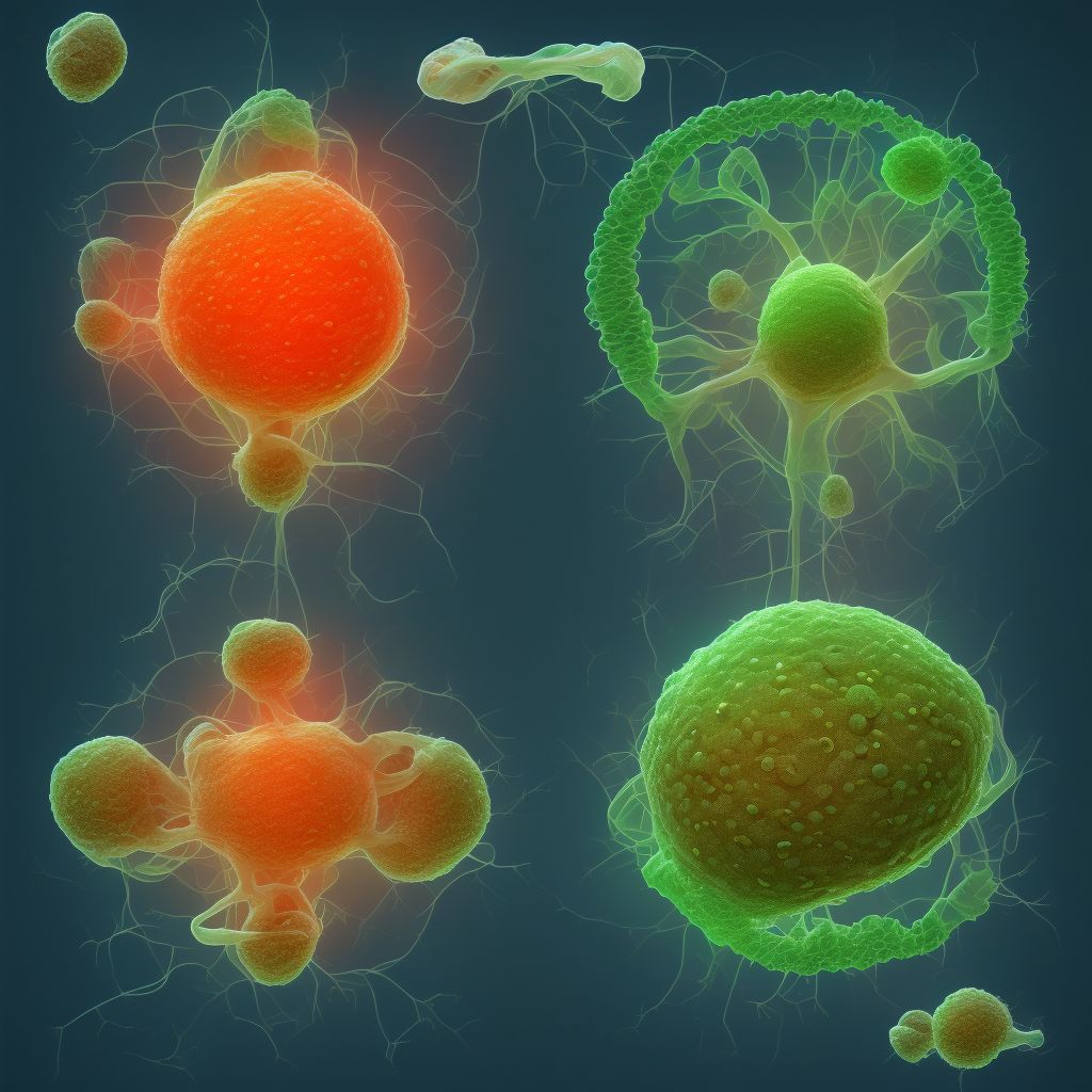 Infection of amniotic sac and membranes, unspecified, second trimester, fetus 1 digital illustration