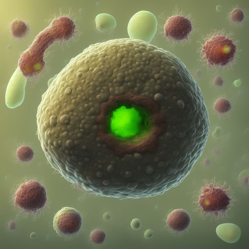 Infection of amniotic sac and membranes, unspecified, unspecified trimester, fetus 5 digital illustration