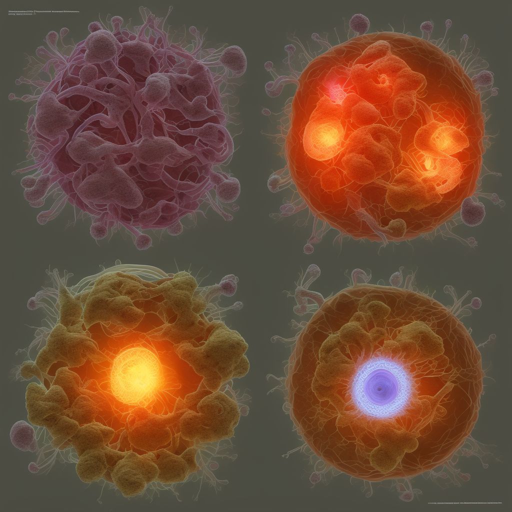 Chorioamnionitis, first trimester, fetus 2 digital illustration