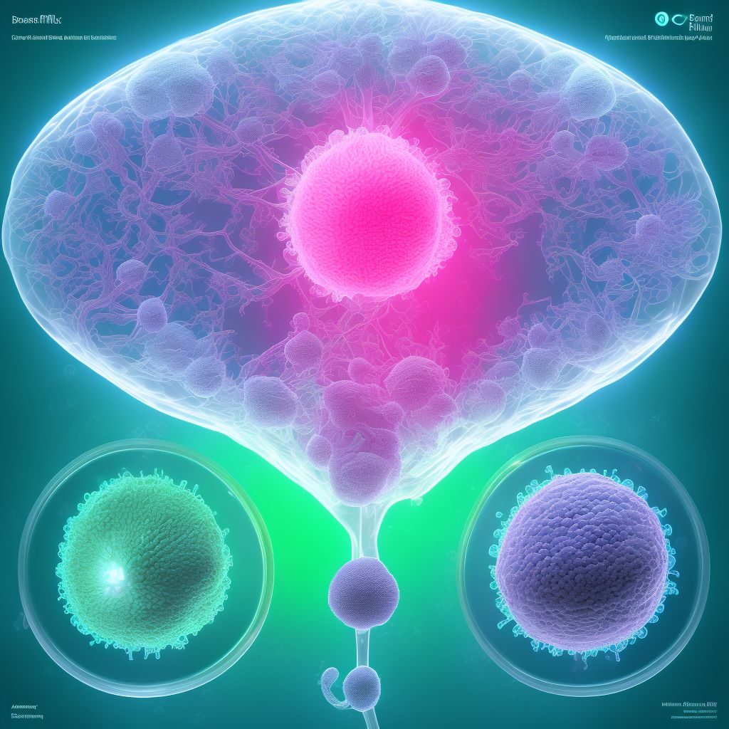 Other specified disorders of amniotic fluid and membranes, second trimester, fetus 1 digital illustration