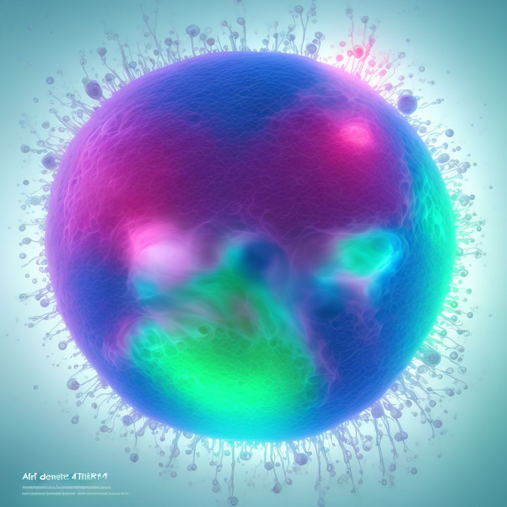 Other specified disorders of amniotic fluid and membranes, second trimester, fetus 4 digital illustration