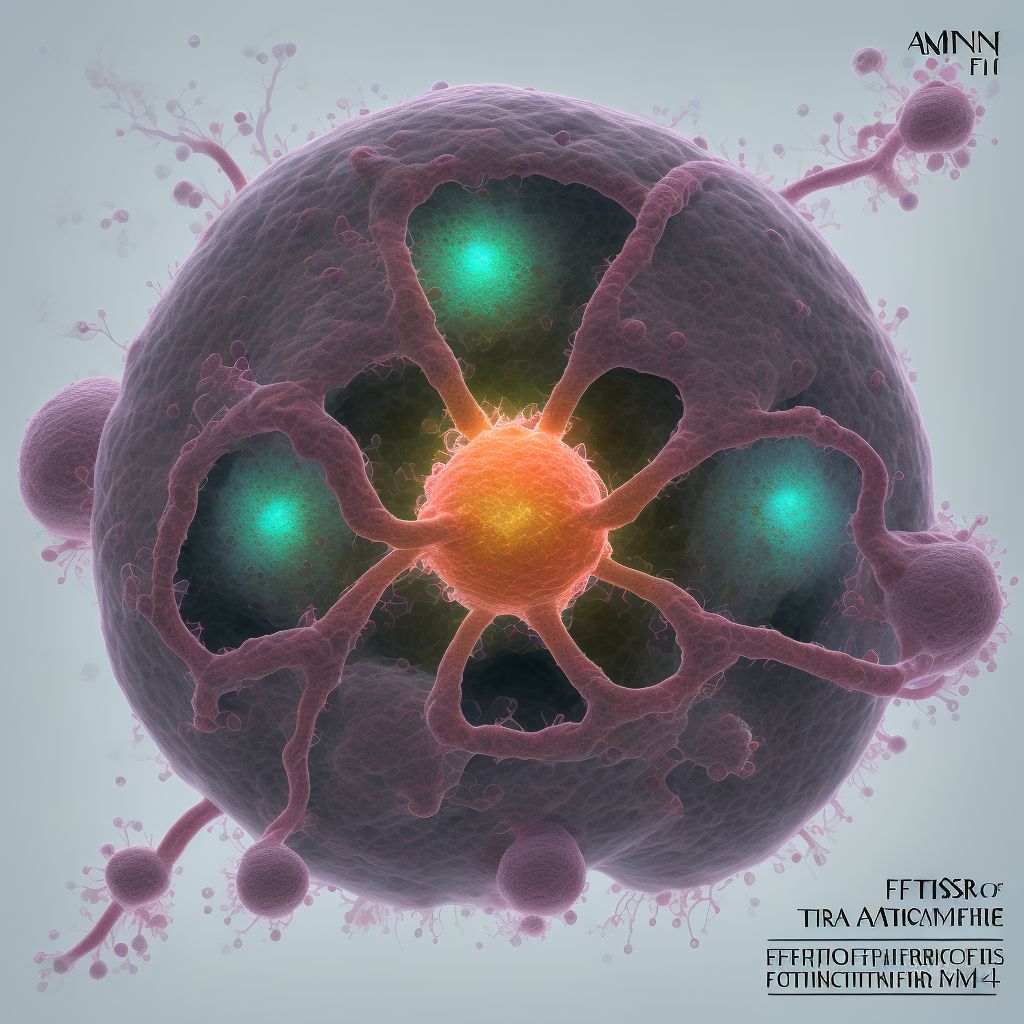 Disorder of amniotic fluid and membranes, unspecified, unspecified trimester, other fetus digital illustration