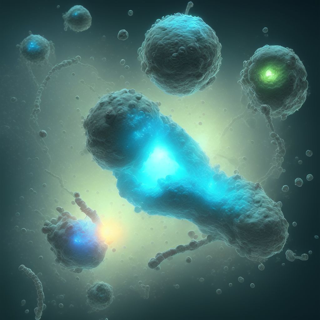 Preterm premature rupture of membranes, onset of labor within 24 hours of rupture, second trimester digital illustration