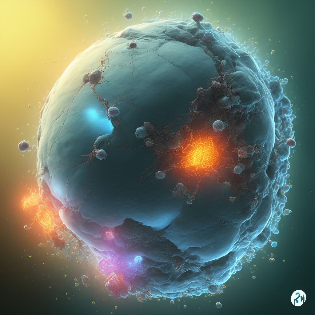 Preterm premature rupture of membranes, onset of labor more than 24 hours following rupture, third trimester digital illustration