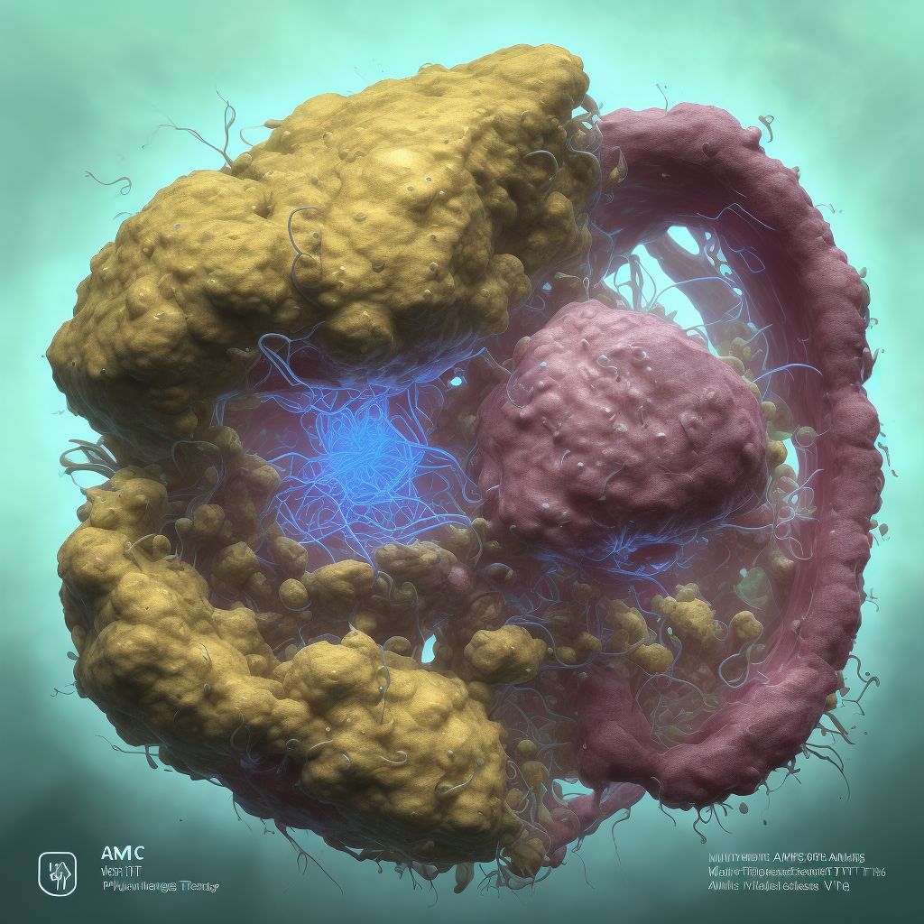 Circumvallate placenta, unspecified trimester digital illustration