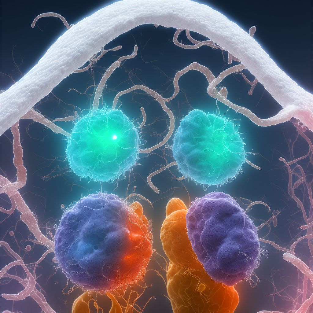 Complete placenta previa NOS or without hemorrhage, unspecified trimester digital illustration