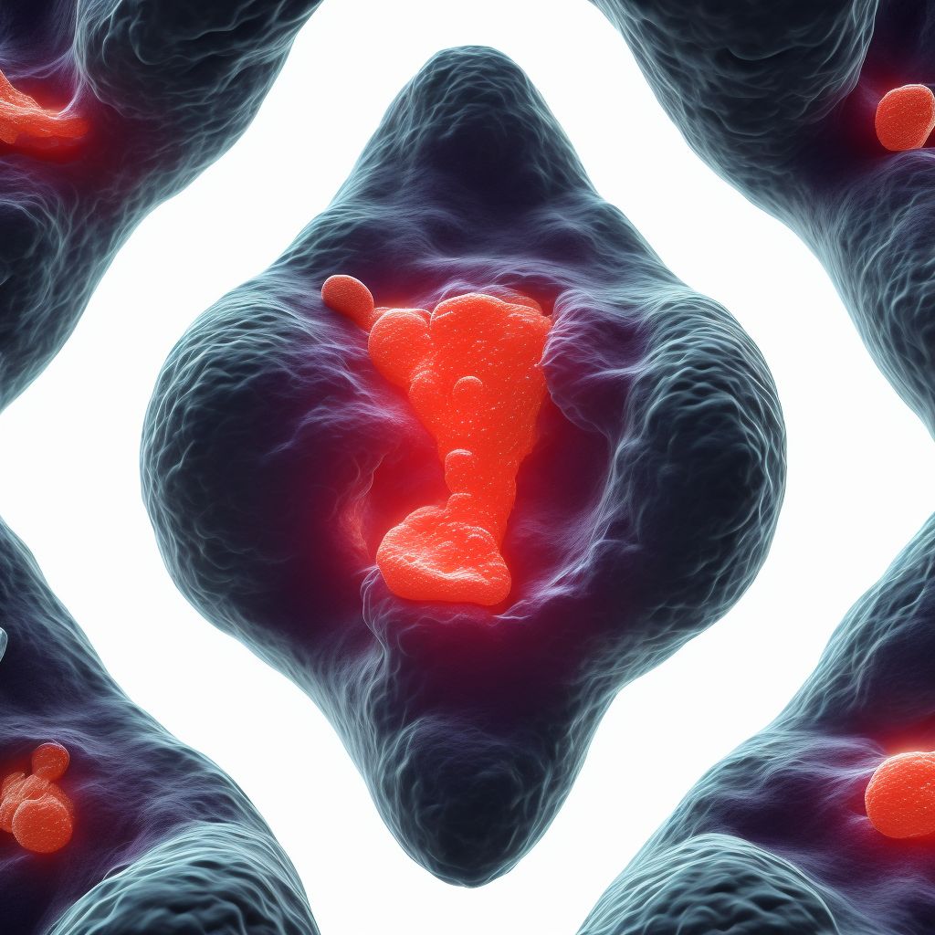 Partial placenta previa NOS or without hemorrhage, first trimester digital illustration