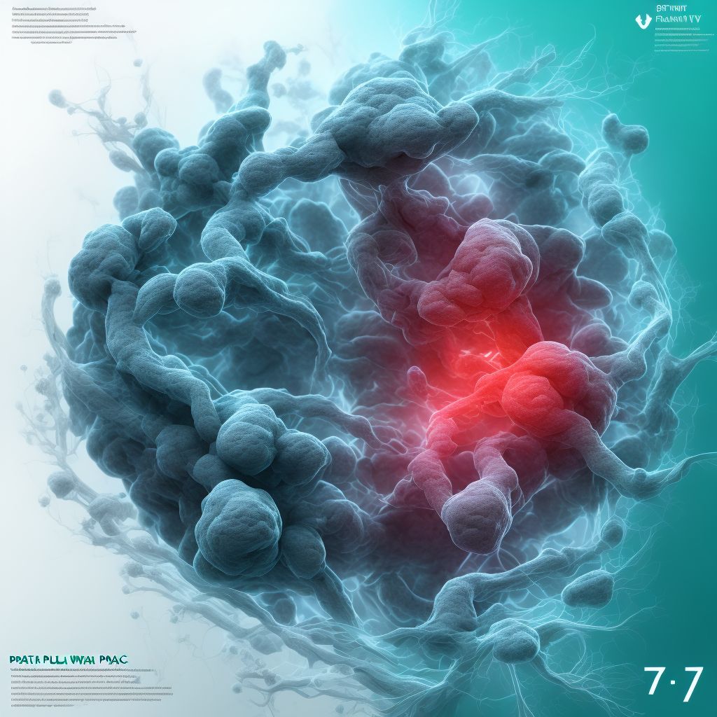 Partial placenta previa NOS or without hemorrhage, second trimester digital illustration