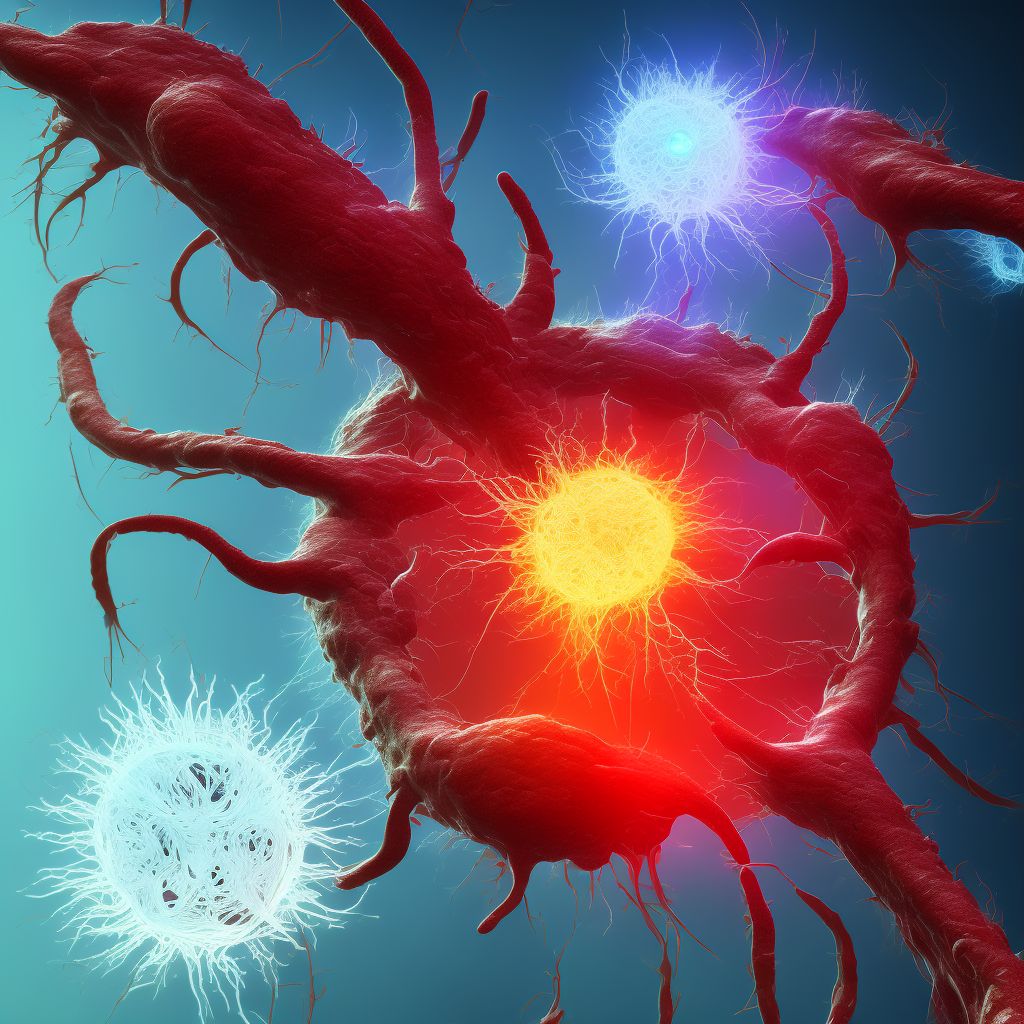 Premature separation of placenta with disseminated intravascular coagulation, third trimester digital illustration