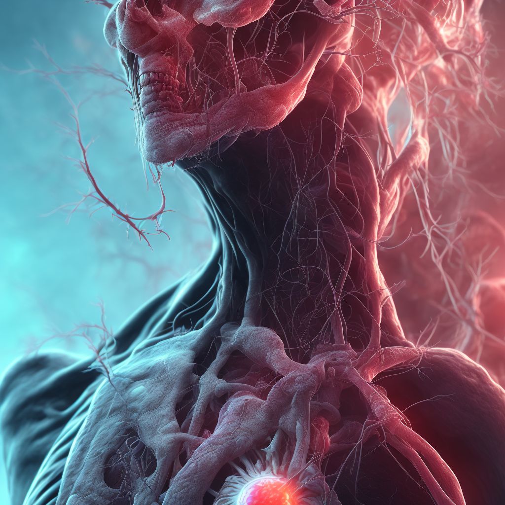 Antepartum hemorrhage with disseminated intravascular coagulation, first trimester digital illustration